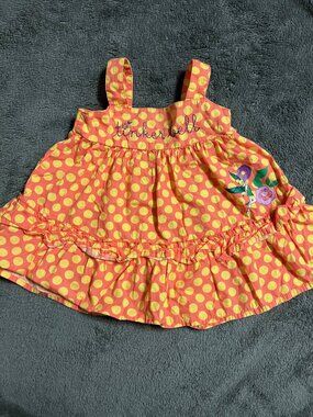 Vintage Tinkerbell Overall Dress (18 months)